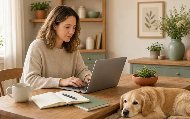 Calm home scene suggesting thoughtful pet-care planning
